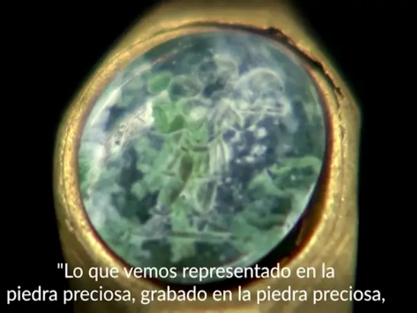 img of Hallan un anillo de oro en Israel con la imagen del Buen Pastor