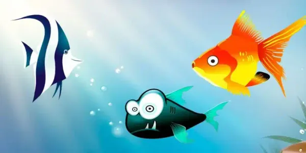 img of Los tres peces (fábula india)