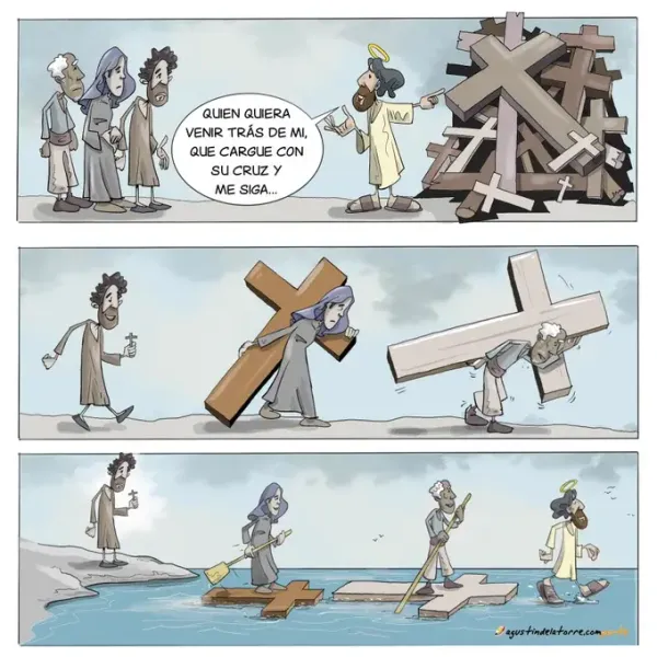 img of Viñeta Tienda de cruces (Agustín de la Torre)